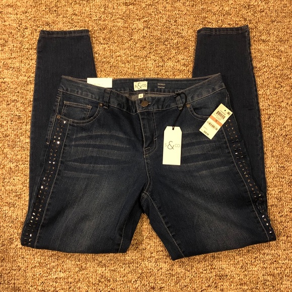 Style & Co Denim - Style & Co. Studded Skinny Jeans Style & Co Denim - Style & Co. Studded Skinny Jeans